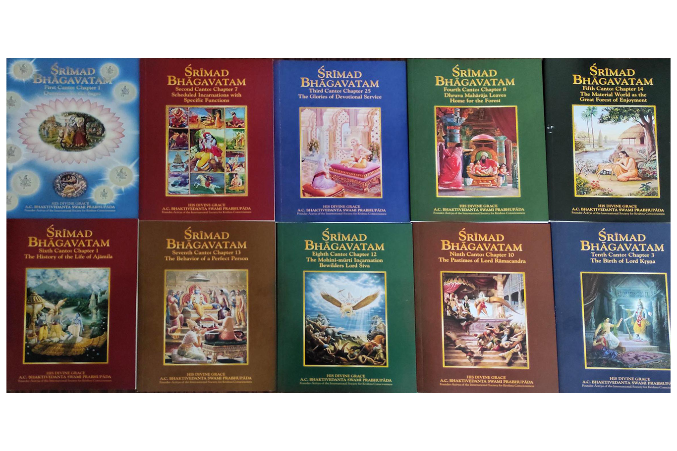 Śrīmad-Bhāgavatam Chapters (11 Sets of 10 Chapters)